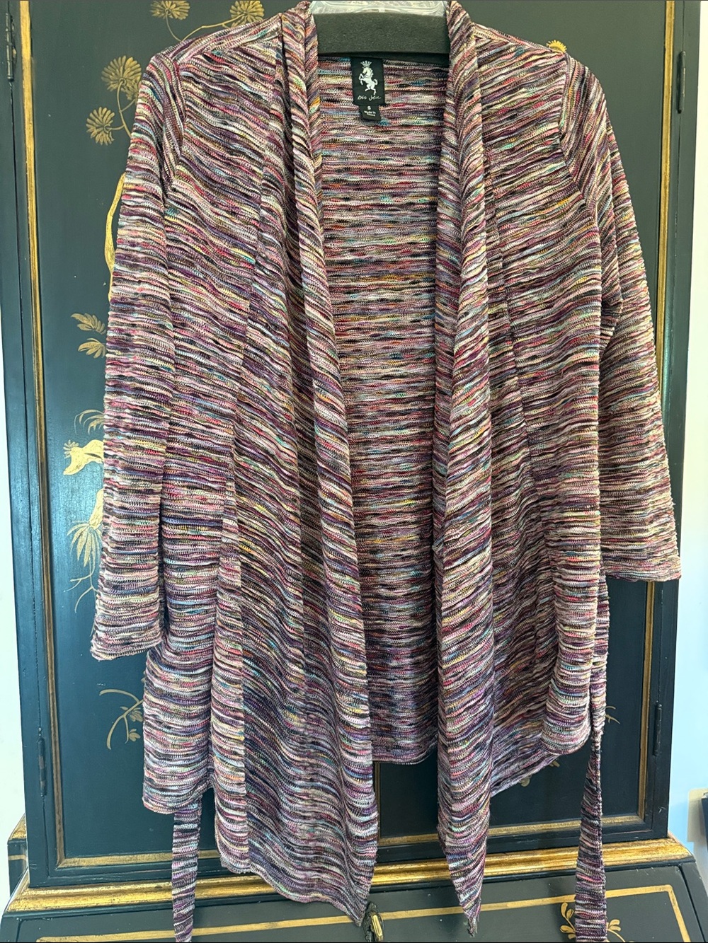 Tres Jolie lightweight summer belted sweater/jacket